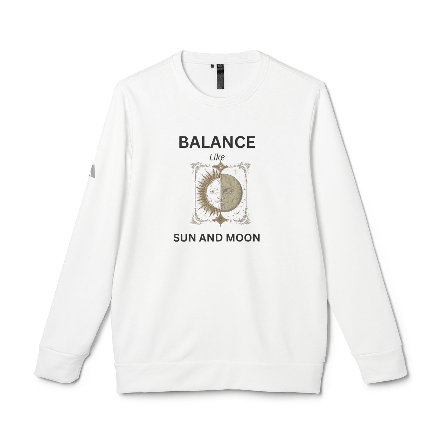 adidas Unisex Balance Crewneck Sweatshirt - Sun and Moon Design
